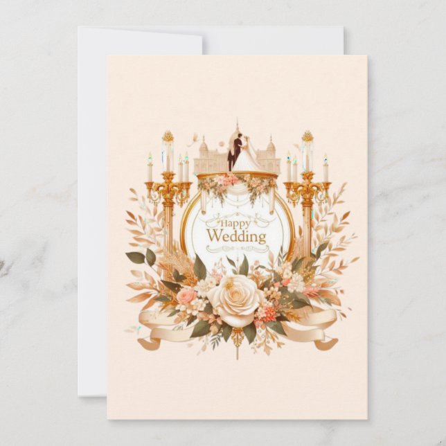 Happy Wedding Greeting Cards  (Front)