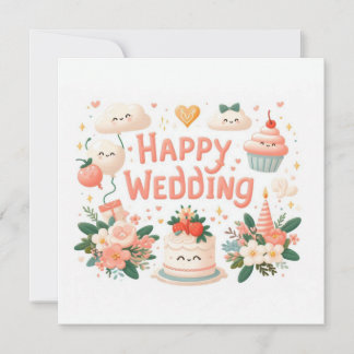 Happy Wedding Greeting Cards