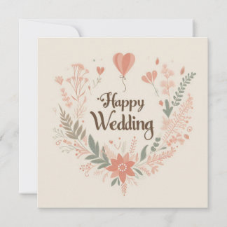 Happy Wedding Greeting Cards