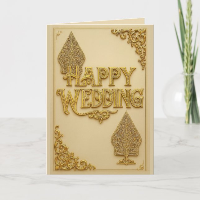 Happy Wedding Greeting Cards  (Front)