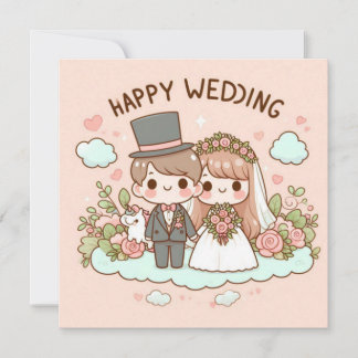 Happy Wedding Greeting Cards