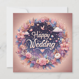 Happy Wedding Greeting Cards 
