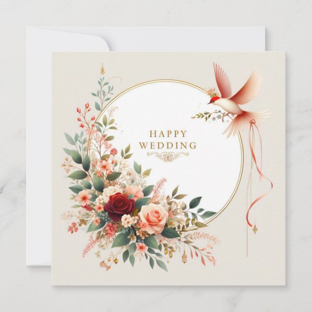 Happy Wedding Greeting Cards  (Front)