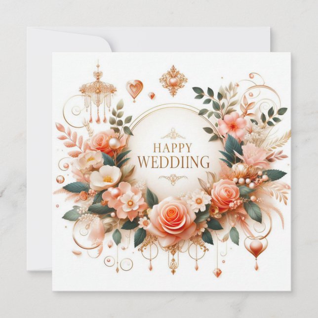 Happy Wedding Greeting Cards  (Front)