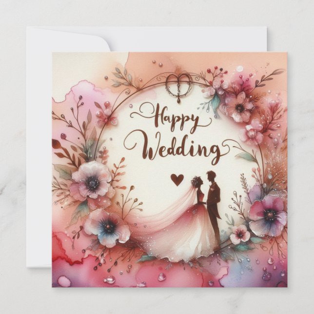 Happy Wedding Greeting cards  (Front)