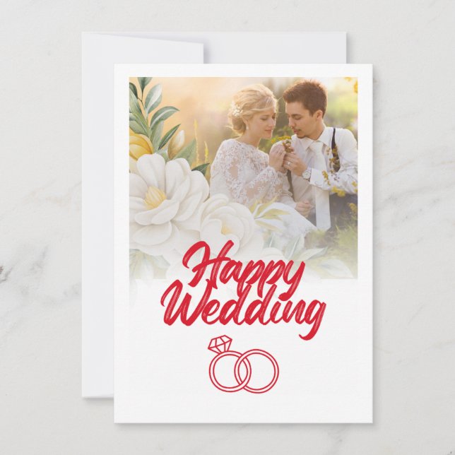 Happy Wedding Invitation (Front)