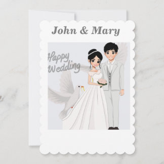 Happy Wedding. Invitation