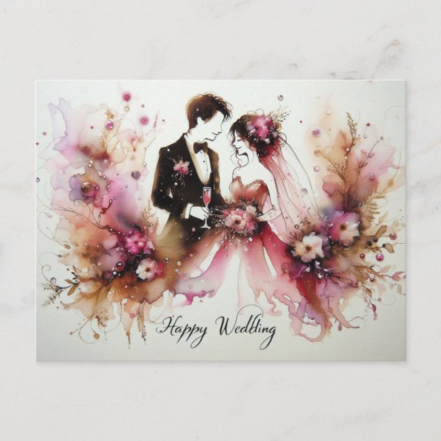 Happy Wedding Love Cards  (Front)