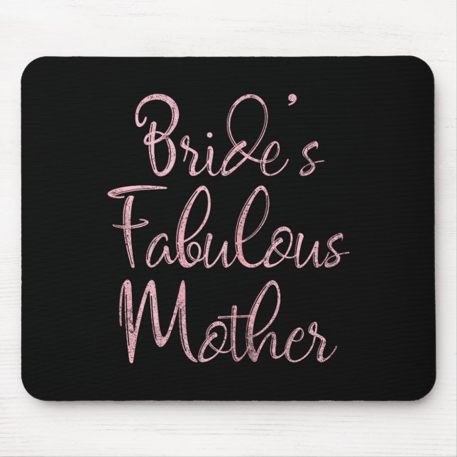 Happy wedding marry funny gift bride's fabulous mouse mat (Front)