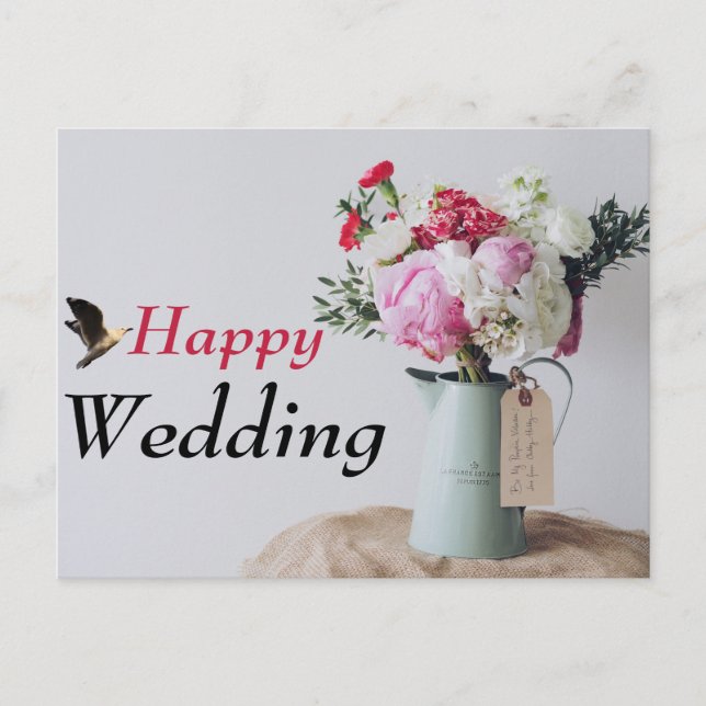 Happy Wedding Postcard (Front)