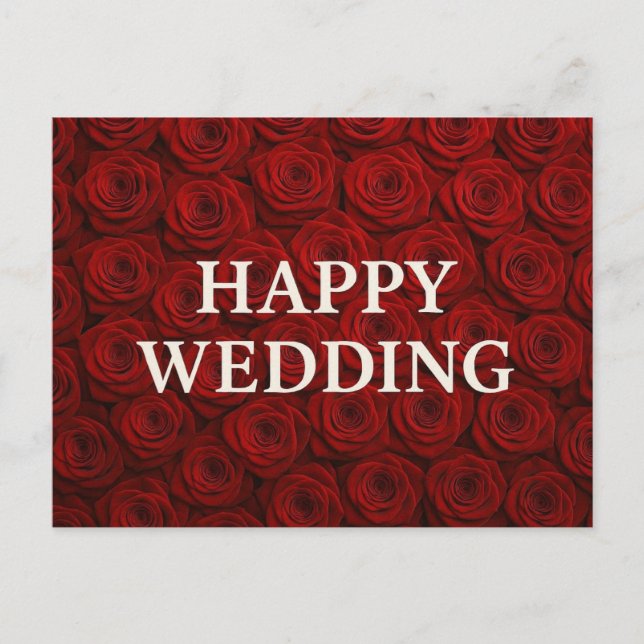 Happy Wedding Postcards  (Front)
