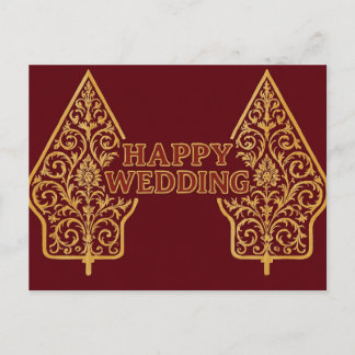 Happy Wedding Postcards 