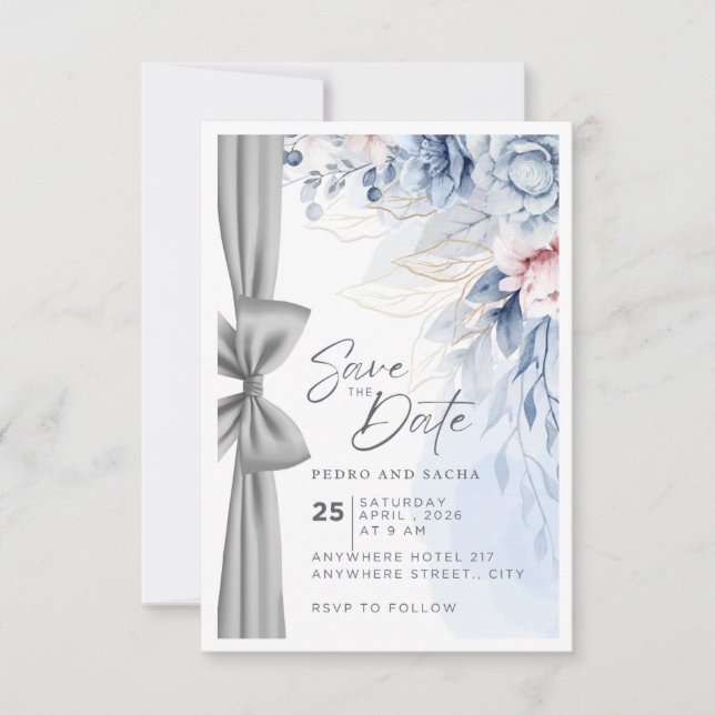 Happy Wedding RSVP Card (Front)