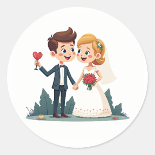 Happy Wedding Sticker