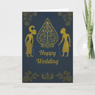 Happy Wedding Wayang CULTURE Card