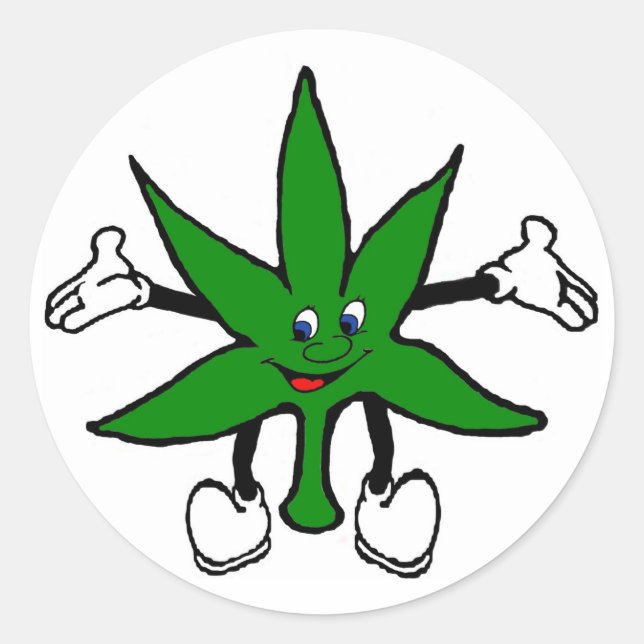 Happy Weed Sticker (Front)