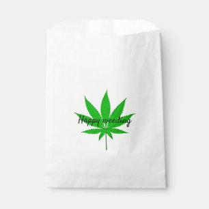 Happy Weeding Wedding Pun Favour Bags