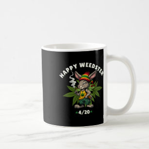 Happy Weedster Stoned Bunny Joint Easter Day Coffee Mug