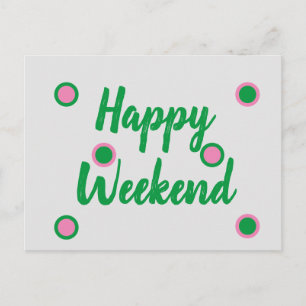 Happy Weekend Postcard