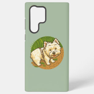 Happy Westie on Nature Trail Samsung Galaxy Case
