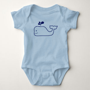 HAPPY WHALE BABY BODYSUIT