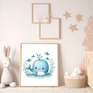 Happy Whale Poster