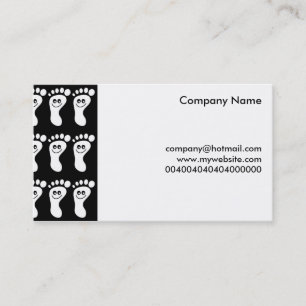 Happy White Feet, Business Card