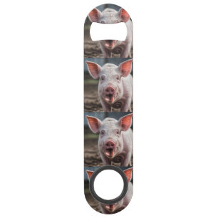 Happy White Pig Tongue Poke, 