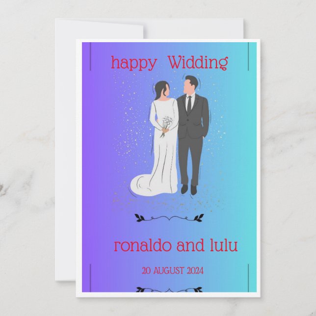 HAPPY WIDDING INVITATION (Front)