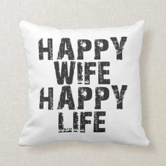Happy Wife Happy Life Cushion