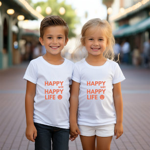 Happy Wife, Happy Life – Funny Marriage Quote Baby T-Shirt