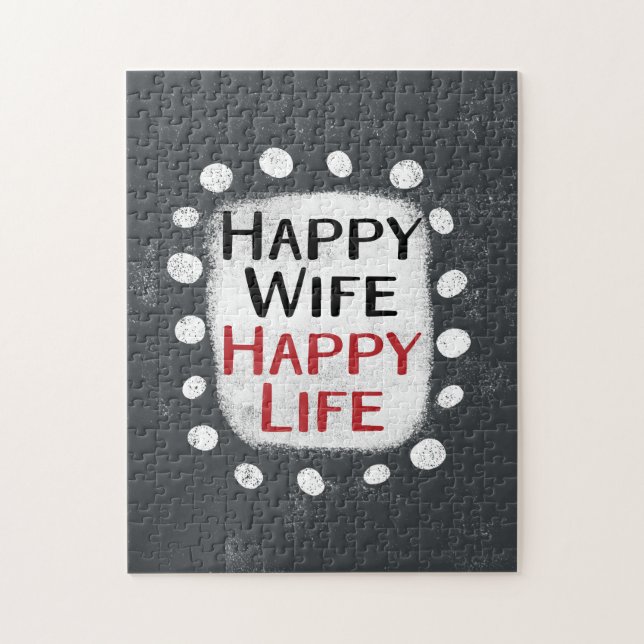 Happy Wife Happy Life Jigsaw Puzzle (Vertical)