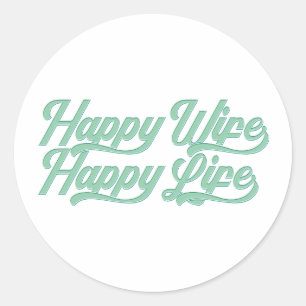Happy Wife Happy Life Mother's Day   Sticker