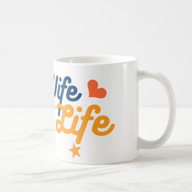 HAPPY WIFE, HAPPY LIFE Mug: Classic Coffee Mug (Right)