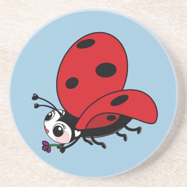 Happy Wings Ladybug Coaster (Front)