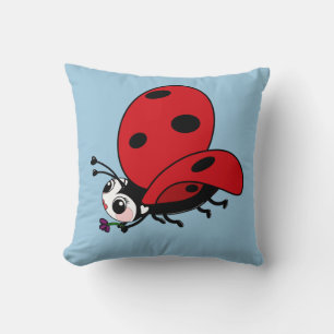 Happy Wings Ladybug  Cushion