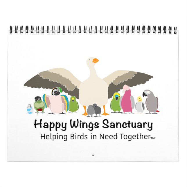 Happy Wings Sanctuary Calendar Fundraiser (Cover)