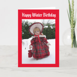 Happy Winter Birthday Card