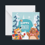 Happy Winter Card<br><div class="desc">Cute Winter Postcard</div>