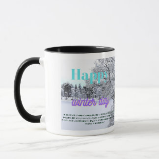 happy winter day mug