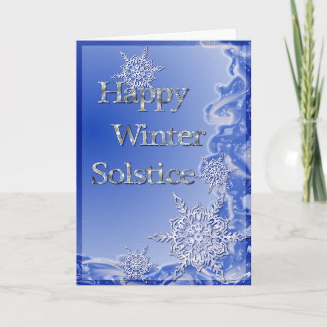 Happy Winter Solstice Holiday Card (Front)