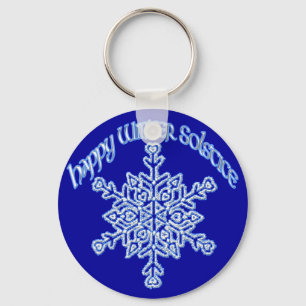 Happy Winter Solstice Key Ring