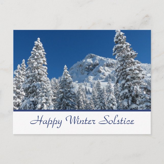 Happy Winter Solstice Postcard (Front)