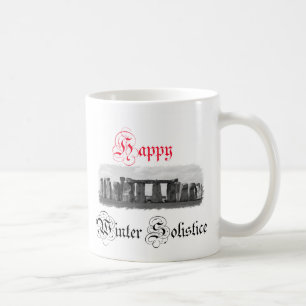 Happy Winter Solstice Stonehenge Coffee Mug