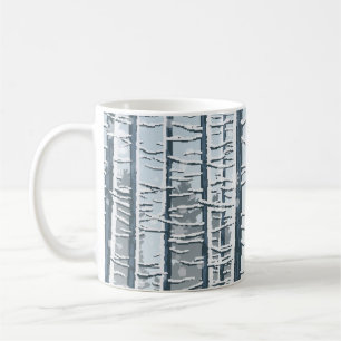 Happy Winter with Forest Landscape and fox animal Coffee Mug