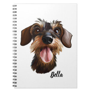 Happy Wirehaired Dachshund Notebook