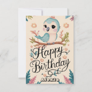 Happy Wishes Parrot Digital Birthday Card