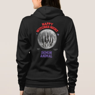 happy witches night demon animal hoodie