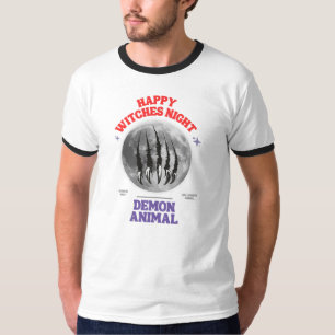 happy witches night demon animal T-Shirt