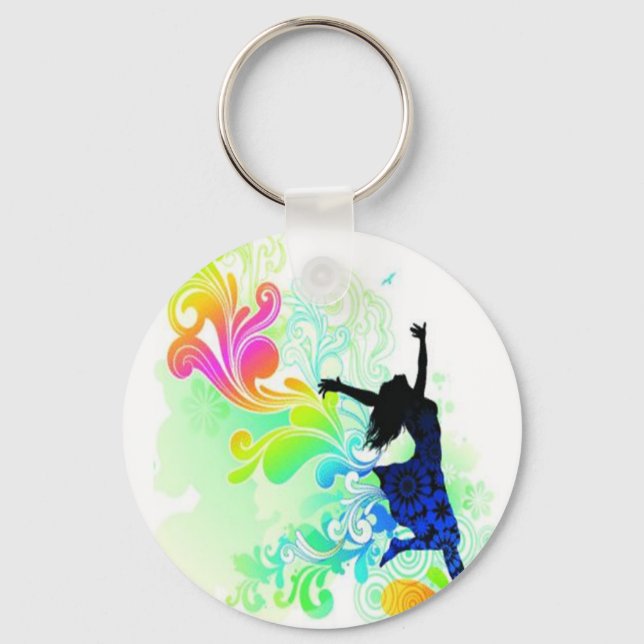 Happy Woman Keychain (Front)